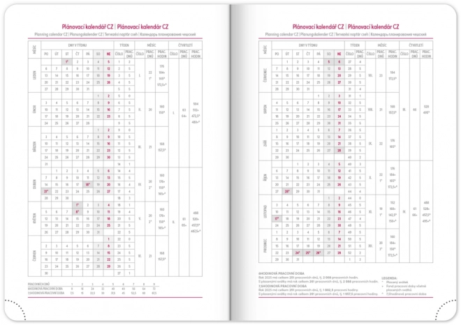 AGENDA Hebdomadaire Ajax 2025, vert, 15 x 21 cm
