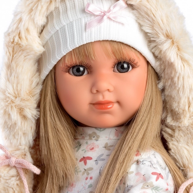 Llorens 53541 ELENA - poupée réaliste avec corps en tissu doux - 35 cm