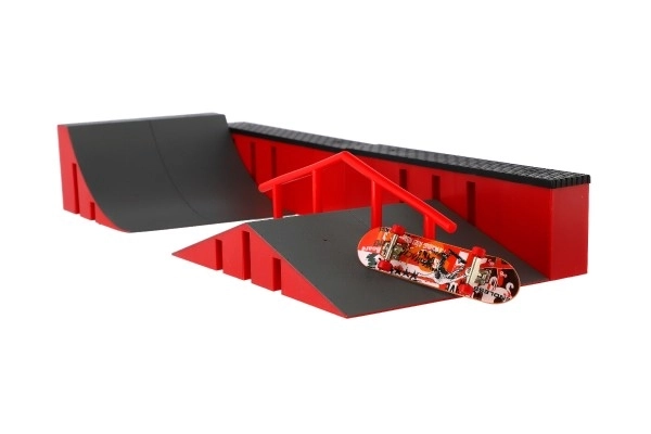 Skatepark avec skateboard à vis pour les doigts