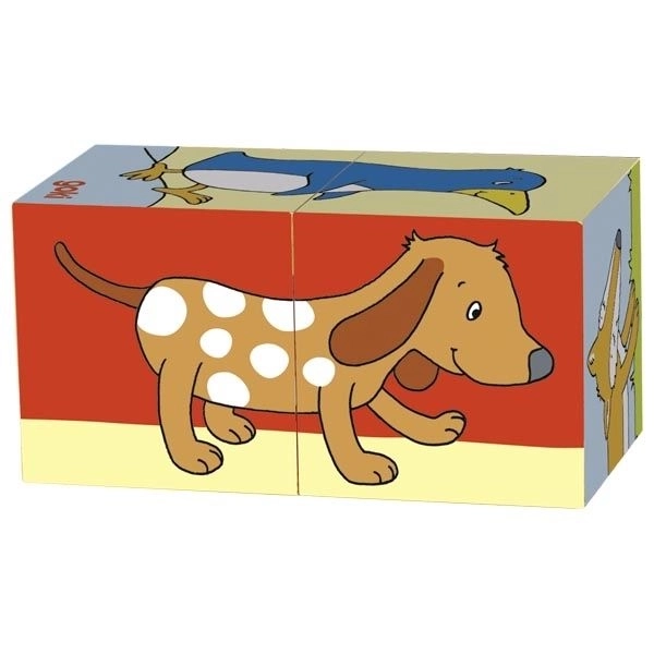 Blocs en bois animaux pour enfants