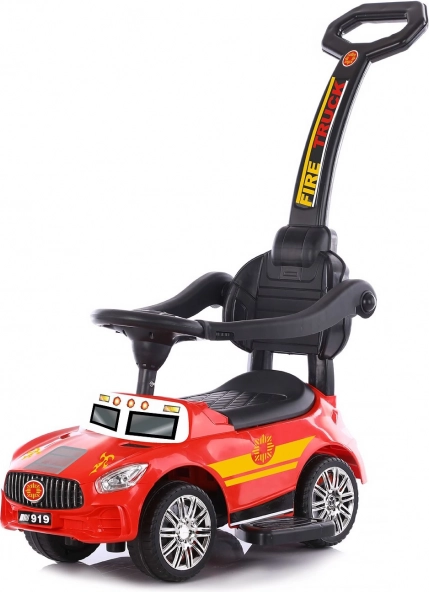 Porteur Chipolino avec tige de guidage et sons – Pompiers