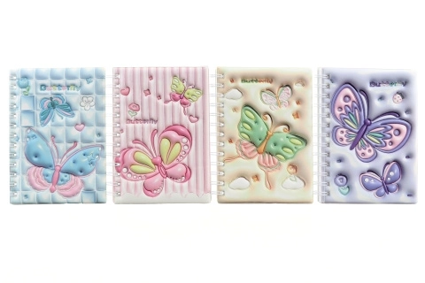 Carnet avec motif de papillons