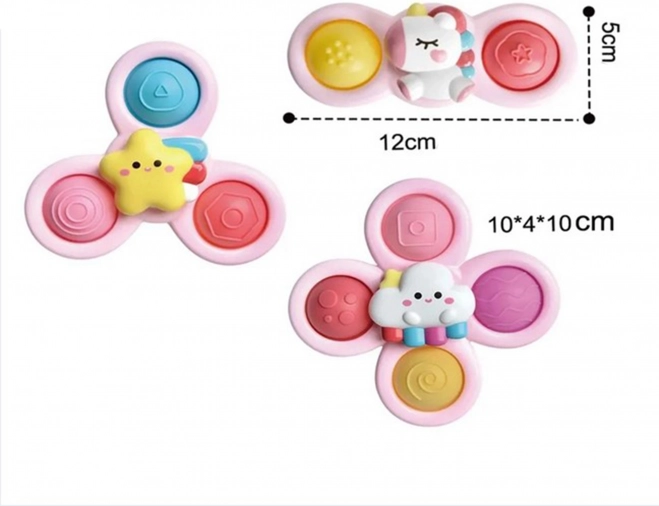 Ensemble de trois spinners magiques