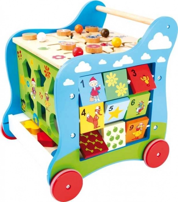 Small Foot trotteur et cube d’activités Sandmann