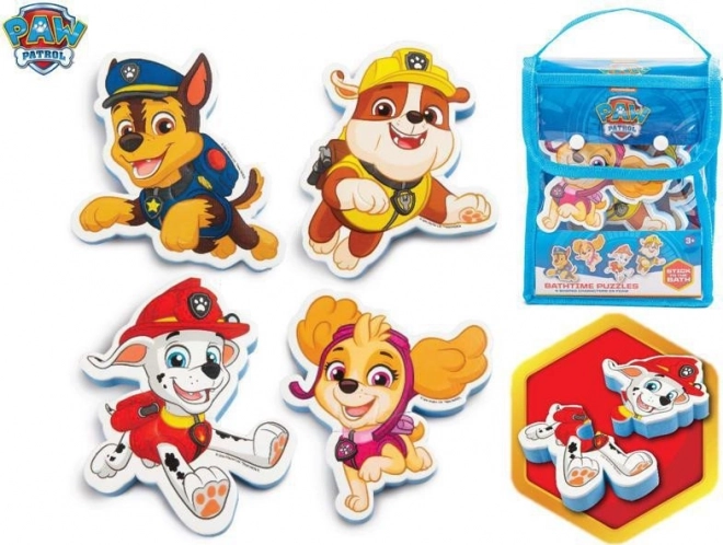 SPIN MASTER puzzle en mousse - Autocollants pour baignoire Pat' Patrouille 4x2 pièces