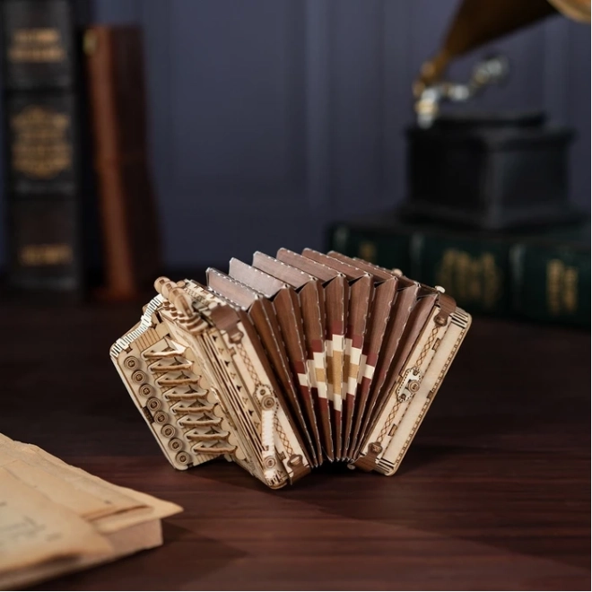 Accordéon - Maquette en bois 3D