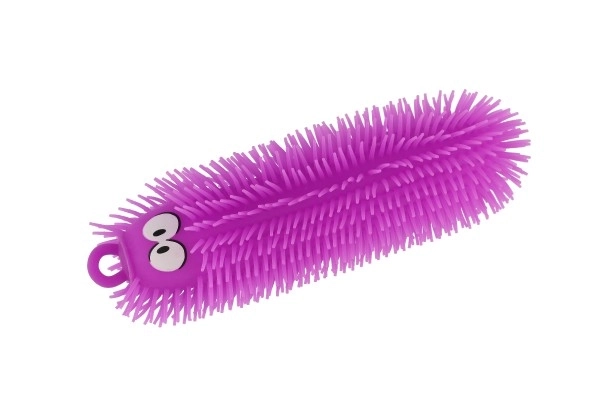 Chenille anti-stress en silicone de 30 cm à piles avec lumière 4 couleurs en sachet 12 pièces en boîte