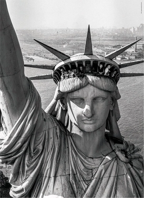Motif iconique de la Statue de la Liberté