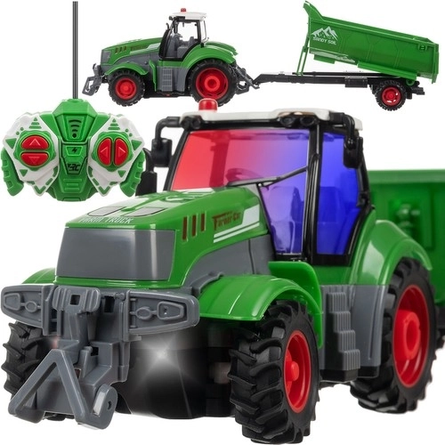 Tracteur télécommandé Kruzzel avec remorque