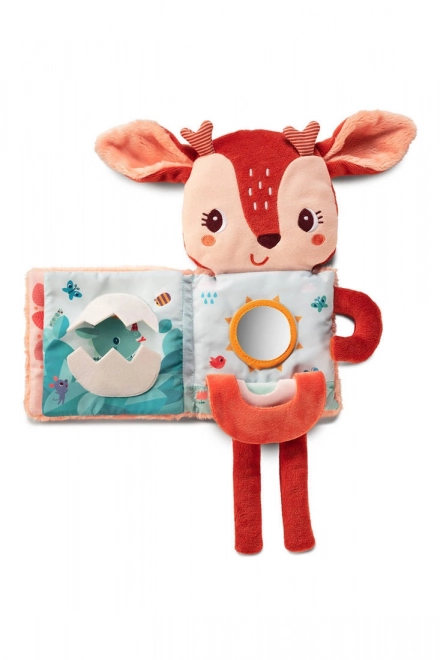 Lilliputiens - livre textile avec image lumineuse - faon Stella