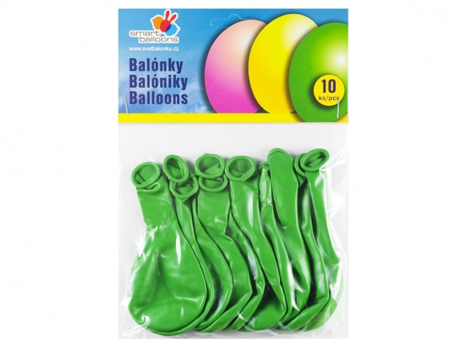 Ballons gonflables ronds verts 26 cm