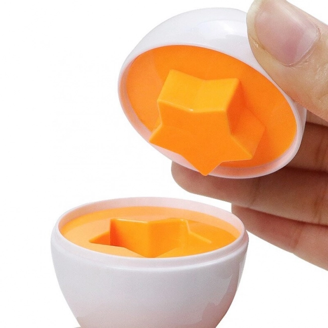 Œufs Montessori empilables WOOPIE - Combinez les formes et les couleurs