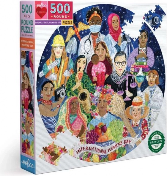 Puzzle rond Journée internationale des femmes 500 pièces EEBOO