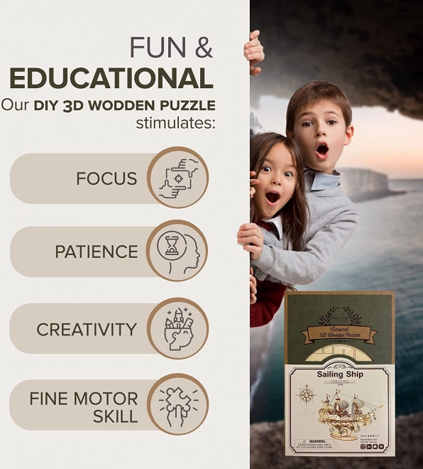 Voilier - Kit en bois 3D