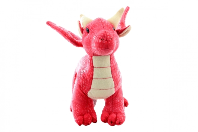 Dragon rouge en peluche écologique