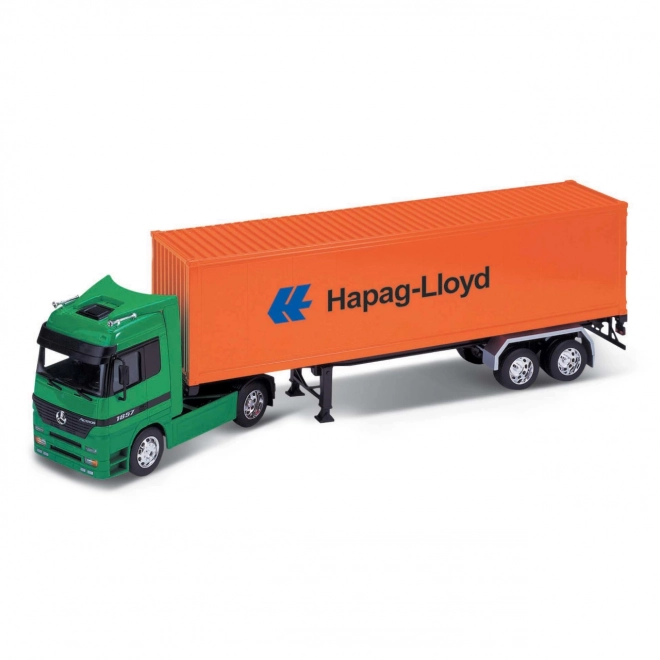 Welly Tracteur avec remorque Mercedes-Benz Actros 1:32
