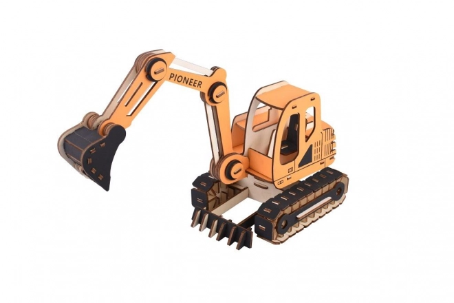Puzzle 3D en bois Woodcraft Pelle orange