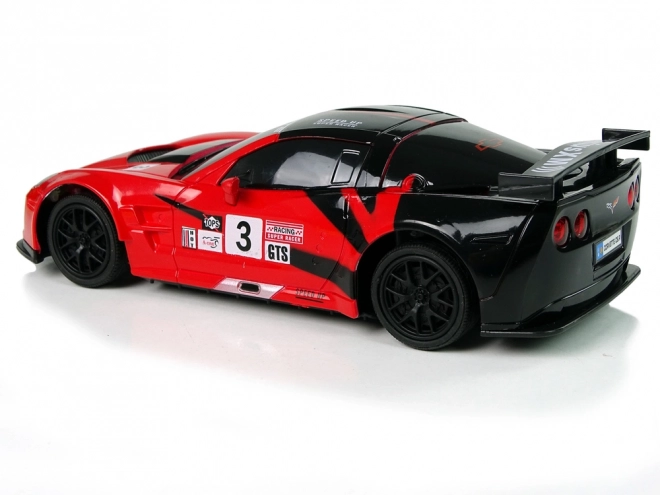 Voiture de sport R/C 1:24 Corvette C6.R rouge avec éclairage