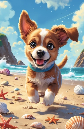 Puzzle Treflíci Chiot 54 pièces