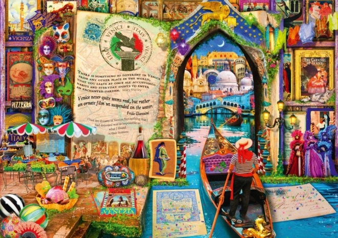 Puzzle Bluebird La vie est un livre ouvert : Venise 1000 pièces