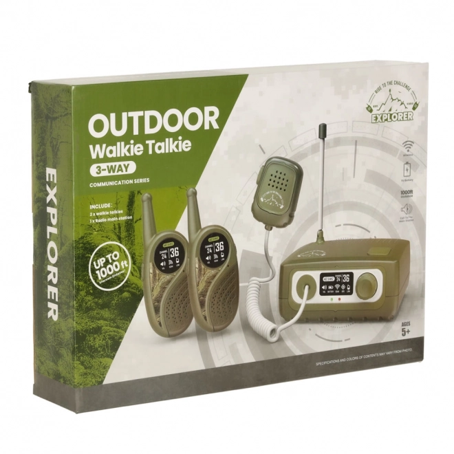 Ensemble de Walkie Talkie pour Enfants avec unité centrale Explorer