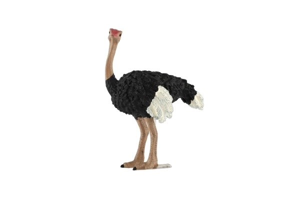 Autruche à deux doigts en plastique de zoo 11cm en sachet