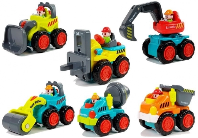 Voitures de construction pour enfants - mix de 5 types