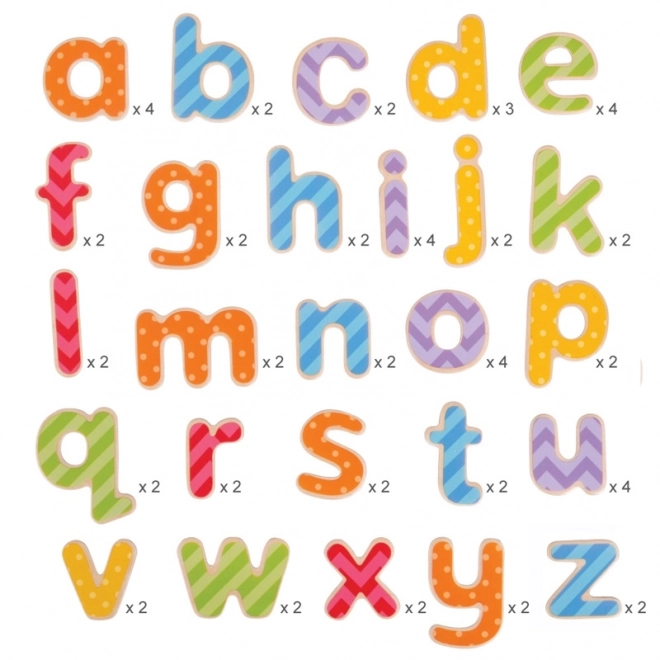 Bigjigs Toys Alphabet coloré magnétique (lettres minuscules)