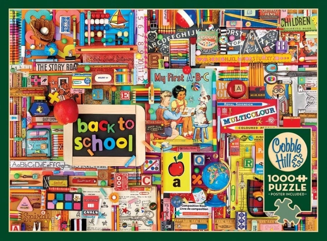 Puzzle COBBLE HILL Retour à l'école 1000 pièces