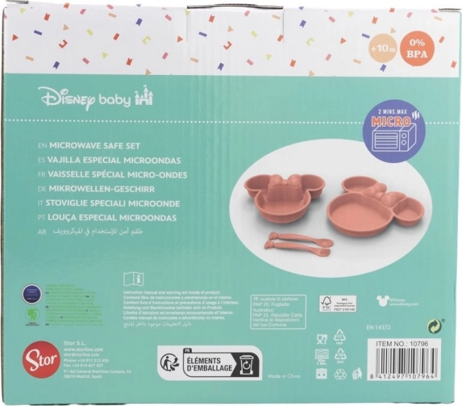 Ensemble de repas pour enfants Minnie Mouse 4-en-1