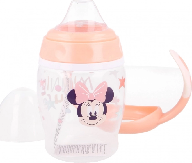 STOR Tasse avec poignées et bec en silicone 270ml Minnie