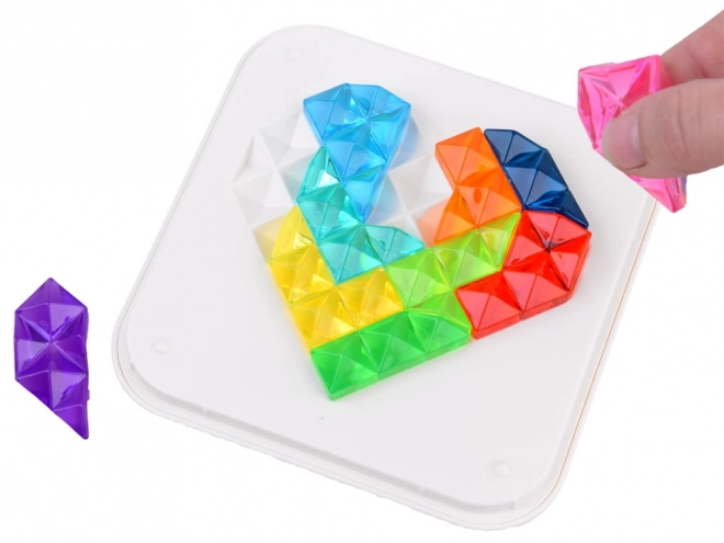 Puzzle en diamants colorés