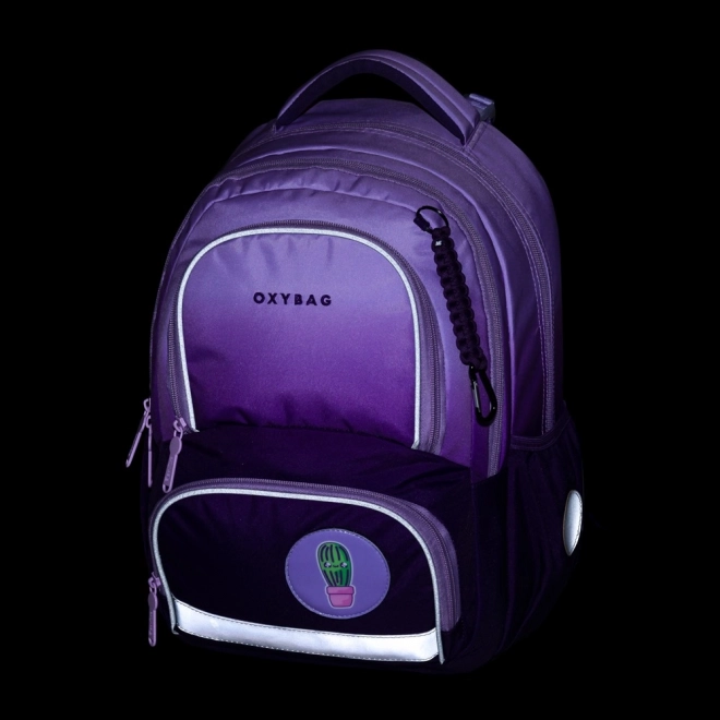 Sac à dos scolaire Oxy Next en ombre violet