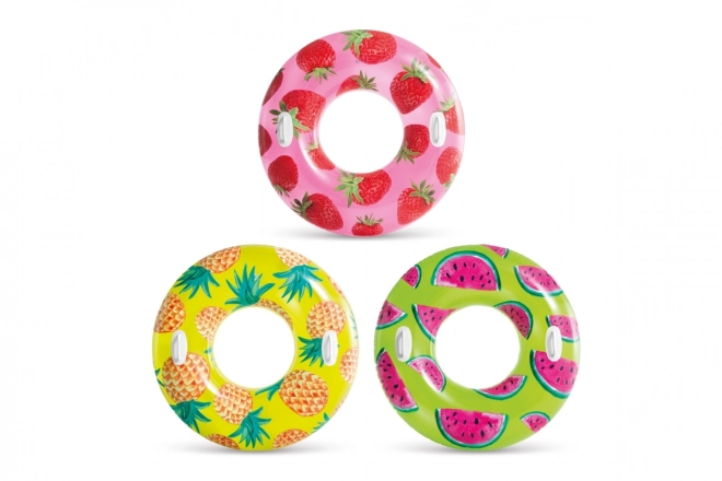 Cercle de natation gonflable avec poignées 107cm