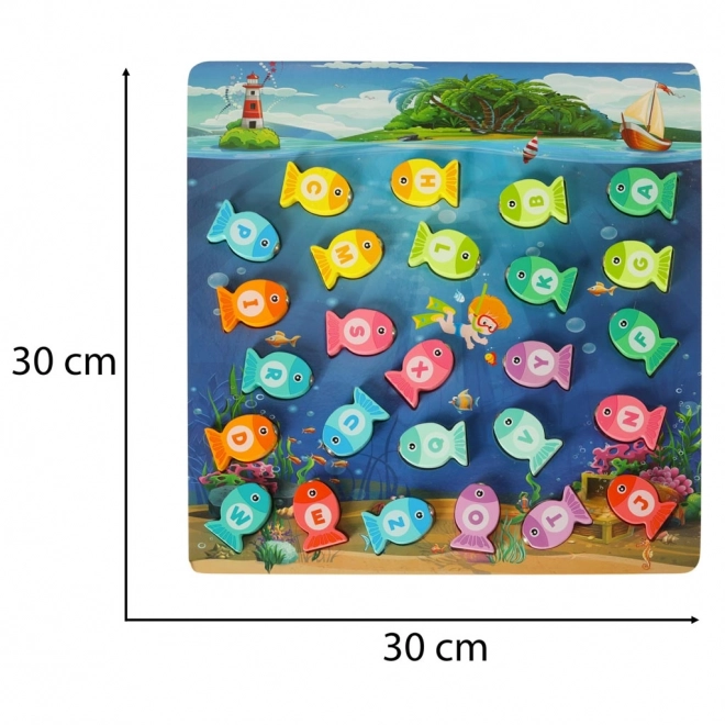 Jeu éducatif en bois pour enfants - Pêche magnétique