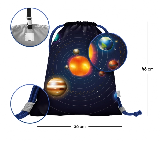 BAAGL Sac d'école pour chaussures Planètes
