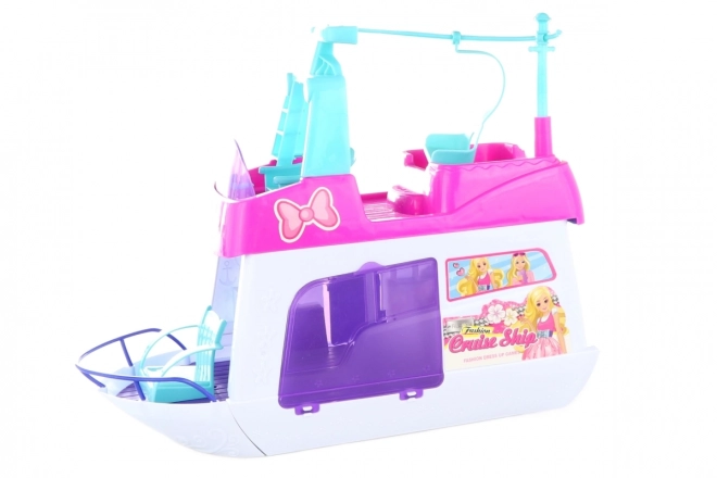 Bateau pour poupées avec accessoires