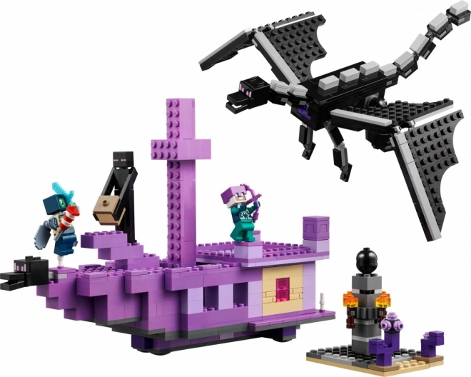 LEGO Minecraft 21264 Dragon de l'Ender et navire de l'End