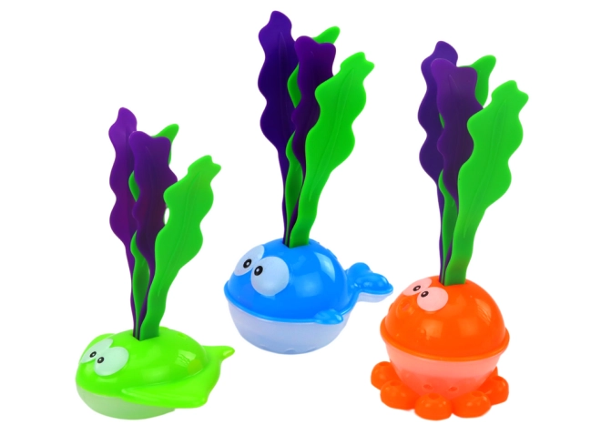 Poissons ludiques avec algues