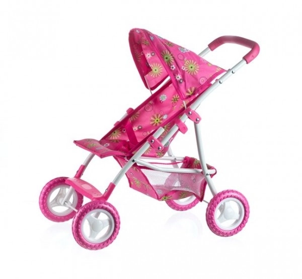 Poussette sportive pour poupées avec capote