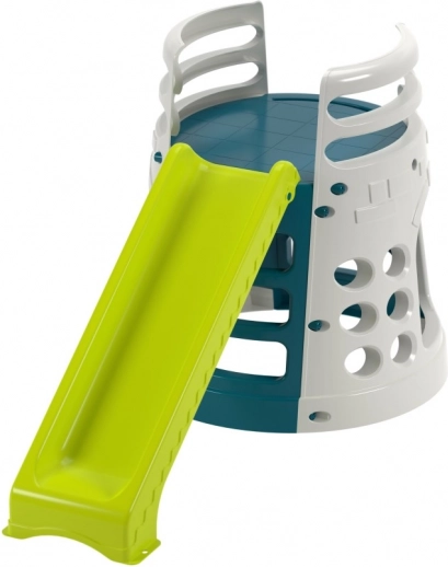 Toboggan pour enfants avec structure d’escalade et mur d’escalade