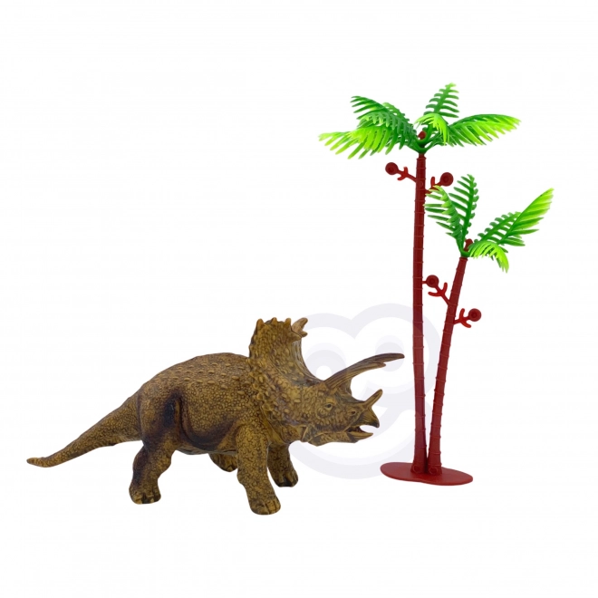 Ensemble de figurines de dinosaures avec tapis de jeu et mallette