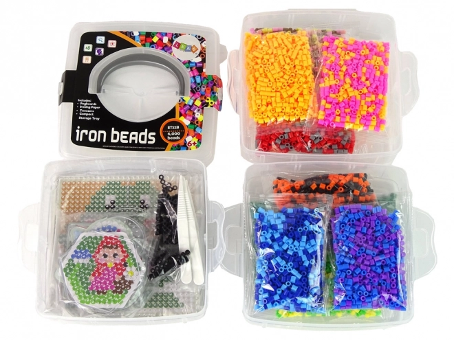 Set de perles à repasser colorées DIY 6000 pcs
