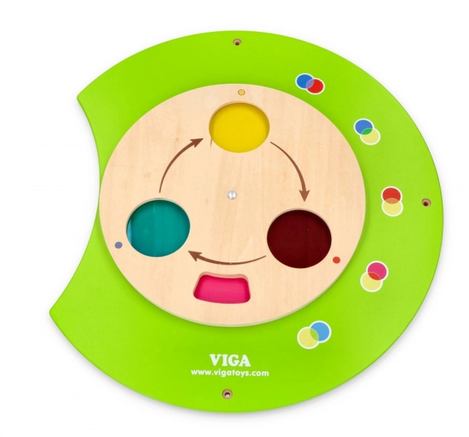 Panneau mural Montessori en bois - chenille