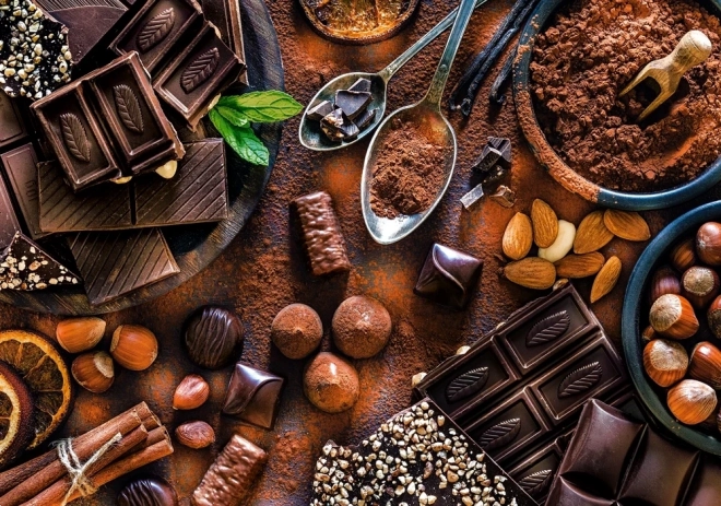 Puzzle Castorland Douceurs au chocolat 500 pièces