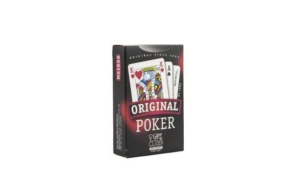Jeu de cartes de société Poker dans une boîte en papier 6x9cm
