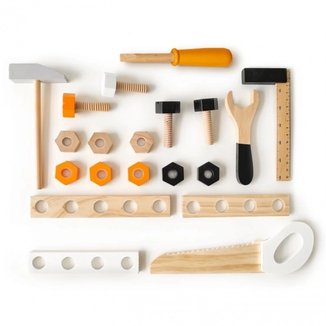 Table de travail en bois pour enfants avec outils ECOTOYS