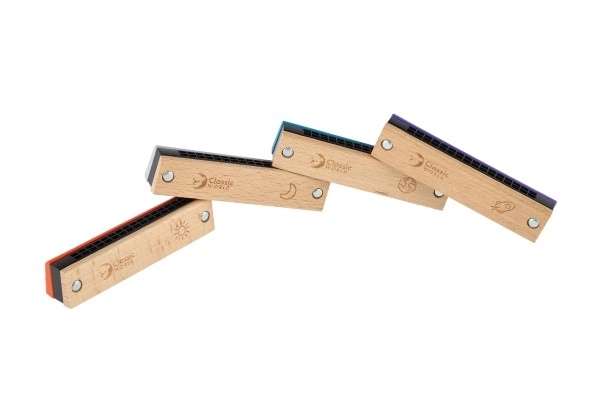 Harmonica en bois pour enfants 13 cm