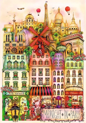 Puzzle TREFL Premium Plus Minuit à Paris 1000 pièces