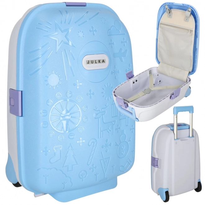 Valise de voyage pour enfants avec roulettes LED